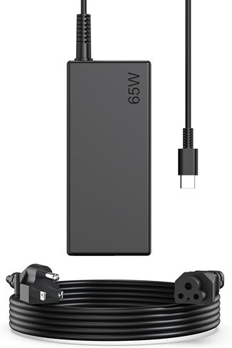 Chromebook Charger ، 65W USB C شاحن الكمبيوتر المحمول متوافق مع HP Lenovo Dell Asus Acer Samsung Google Cromebook Type T Type C in Kuwait