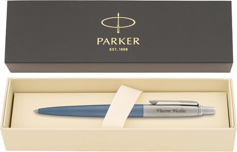 Dayspring Pens Parker Jotter Gel Pen - الفولاذ المقاوم للصدأ مع تقليم ذهبي ، نقش شخصي ، قلم هدية مثالي in Kuwait