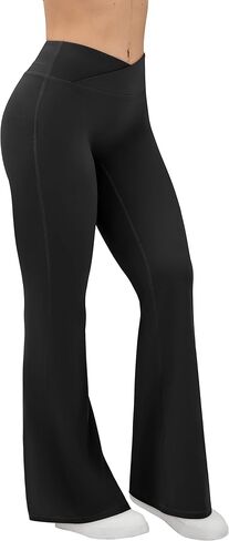 EUYZOU Yoga Pants Women High Waist Casual Soft Crossover Straight Leg Bottoms Leggings in Saudi Arabia