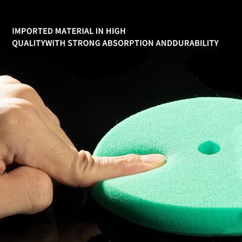 SGCB Pro 6" RO DA Buffing Polishing Pad Buffer Pads Hook and Loop Buffing Foam Pads Sponge Polish Pad 4Pcs Coarse to Fine for 6 Inch RO DA Rotary Polisher Compounding, Polishing, Finishing and Waxing in Kuwait
