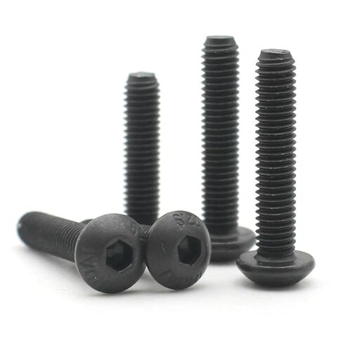 M2.5 3/4/5/6-30mm Hex Hexagon Socket Round Button Head Screw Bolt 50 Pcs(4mm) in Saudi Arabia