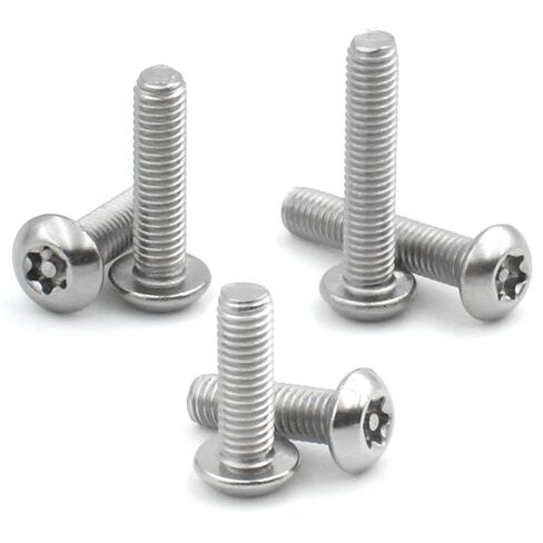 M2 M2.5 3/4/5/6/8-25mm 304 Stainless Steel Six Lobe with Pin Button Round Head Screw 100Pcs(5mm,M2.5 (100pcs)) in Saudi Arabia