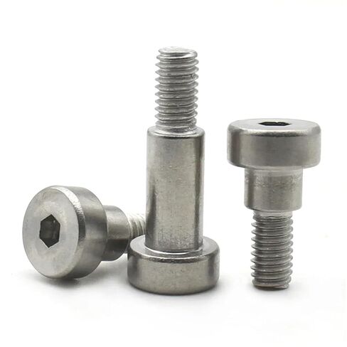 304 Stainless Steel M5 3/4/5/6/8-80mm Hexagon Socket Head Roller Bearing Shoulder Screw Bolt 10 Pcs(4mm) in Kuwait