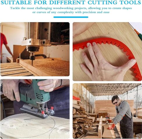 Woodworking Profiling Strip, 22.4in Length, Flexible Gear Driven for Curves Layout, Flexible Curve Template for Woodworking Projects in Saudi Arabia