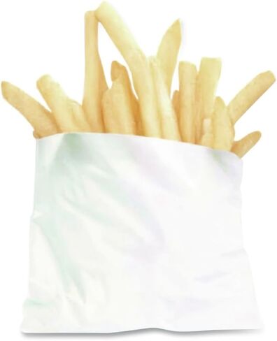 Bagcraft French Fry Bags, 4.5" X 3.5", White, 2,000/carton in Kuwait