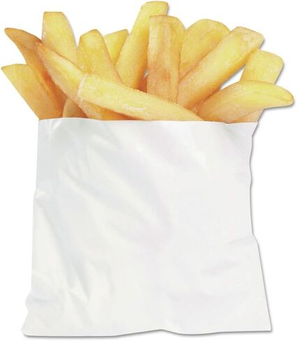Bagcraft French Fry Bags, 4.5" X 3.5", White, 2,000/carton in Kuwait