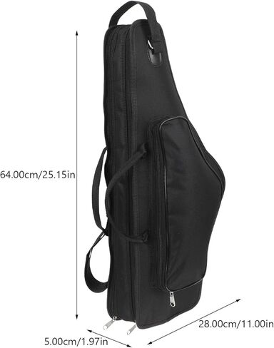 Luxshiny Thickened Shockproof Alto Sax Storage Bag Portable Saxophone Case with Adjustable Shoulder Straps for School Concerts and Travel Lightweight Protective Container for Adults in Kuwait