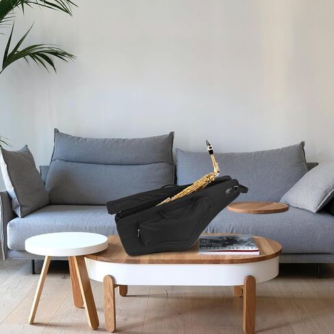 Luxshiny Thickened Shockproof Alto Sax Storage Bag Portable Saxophone Case with Adjustable Shoulder Straps for School Concerts and Travel Lightweight Protective Container for Adults in Kuwait