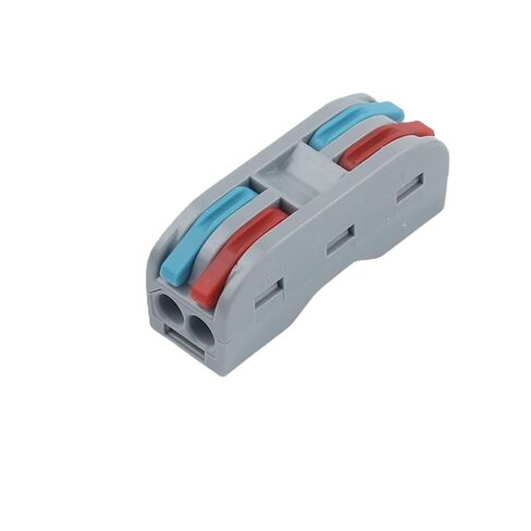 Universal Compact Wiring Splicing Conector 25PCS Quick Compact Push-in Conductor Terminal Block Splitter Universal Cable Wire Electrical Connectors NC-222/223/224/225 250V(NC-224O) in Saudi Arabia