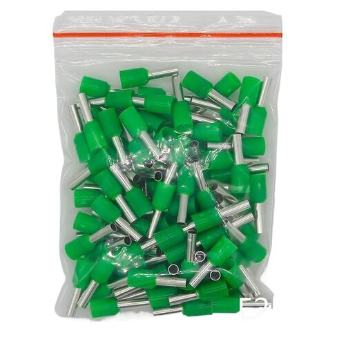 fengpeng E2508 Tube Insulating terminals 2.5MM2 100PCS/Pack Insulated Cable Wire Connector Insulating Crimp Terminal E(Yellow) in Kuwait