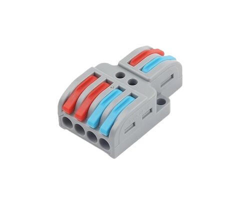 Universal Compact Wiring Splicing Conector 25PCS Quick Connector Splicing Electrical Conductors Wiring Cable Splitter 2/3-Pin Universal Compact Push-in Home Terminal Block(NC-422T) in Saudi Arabia