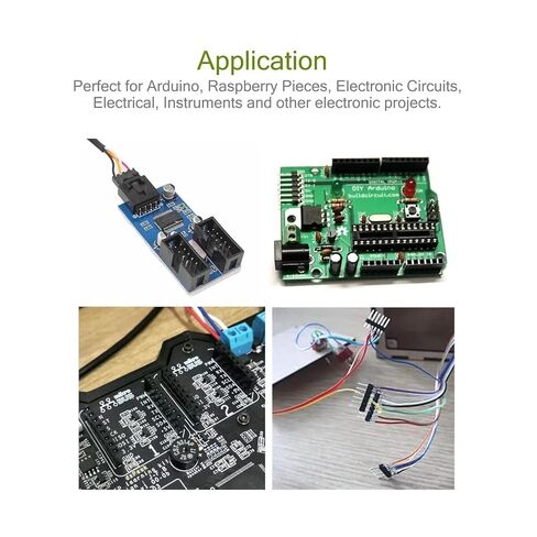 fengpeng 20 Pcs 10 Pairs 2.54mm Male and Female pin Connector, 40 Single Row Separated PCB Board Suitable for Shield in Kuwait