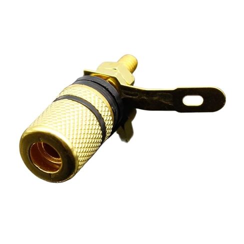 fengpeng 2pcs Gold Plated Amplifier Speaker Terminal Binding Post Banana Plug Socket Connector Suitable for 4mm Banana Plugs in Kuwait
