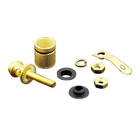 fengpeng 2pcs Gold Plated Amplifier Speaker Terminal Binding Post Banana Plug Socket Connector Suitable for 4mm Banana Plugs in Kuwait