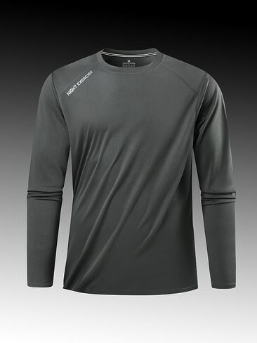 Men's Long Sleeve Sweatshirt, Moisture Wicking Workout Sweatshirt for Training Running Fitness Gym in Saudi Arabia