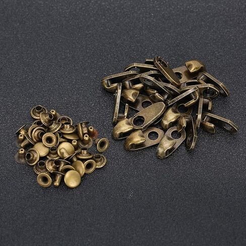 Alloy Boots Hook Rivets Fastener Piece Shoe Lace Hooks Press Stud Tools with 20 Sets Brass Eyelets Buckles for Climb Hiking Shoes Work Outdoor Mountaineering in Saudi Arabia