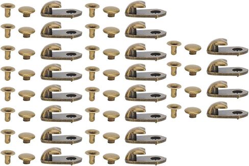 Alloy Boots Hook Rivets Fastener Piece Shoe Lace Hooks Press Stud Tools with 20 Sets Brass Eyelets Buckles for Climb Hiking Shoes Work Outdoor Mountaineering in Saudi Arabia
