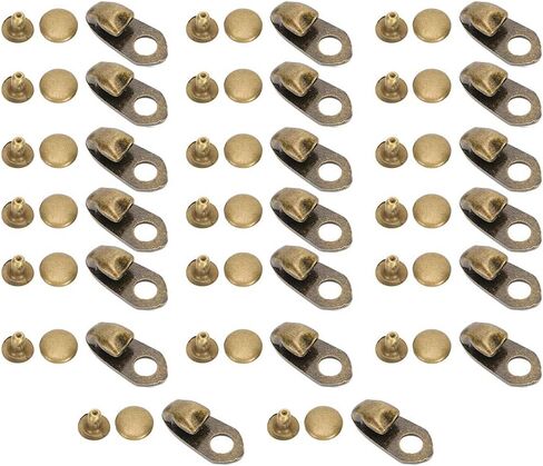 Alloy Boots Hook Rivets Fastener Piece Shoe Lace Hooks Press Stud Tools with 20 Sets Brass Eyelets Buckles for Climb Hiking Shoes Work Outdoor Mountaineering in Saudi Arabia