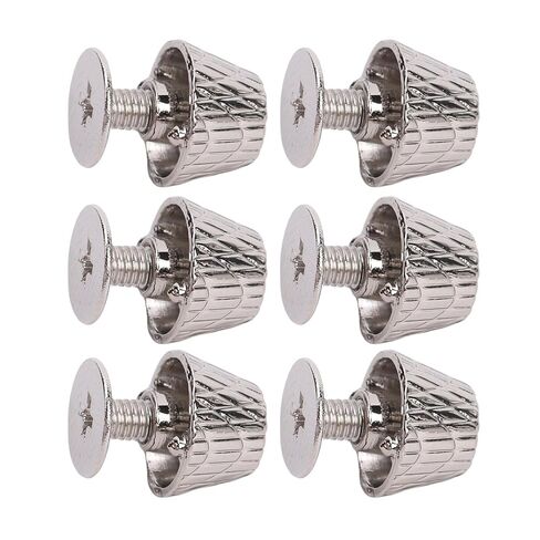 Screw Back Rivets Studs Buckle Shaped Sturdy Alloy Flat Head Nail Head Studs with Cross Screws for Leather Crafts Handbags and Clothing Silver 20 Sets in Saudi Arabia