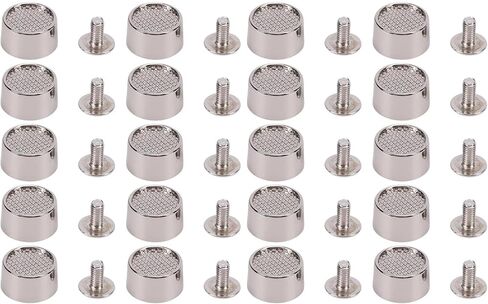 BRRNOO Bucket Shaped Stud Rivets Silver Alloy for Embellishment Projects Apparel Crafts in Saudi Arabia