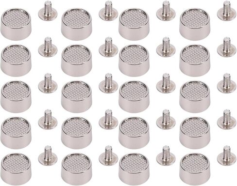 BRRNOO Bucket Shaped Stud Rivets Silver Alloy for Embellishment Projects Apparel Crafts in Saudi Arabia