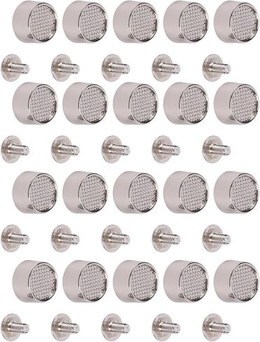BRRNOO Bucket Shaped Stud Rivets Silver Alloy for Embellishment Projects Apparel Crafts in Saudi Arabia