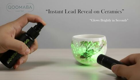 مجموعة أدوات اختبار الرصاص - الكل في واحد للكشف عن الرصاص في الأطباق والطلاء والألعاب، سائل اختبار زجاجة واحدة + تحليل معملي مجاني، نتائج سريعة في المنزل in Kuwait