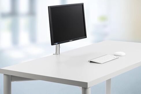 جهاز My C Monitor واحد مع قاعدة مشبك المكتب ، قابلة للتعديل للعرض المريح ، والتركيب السهل ، ومثالي للمكاتب المنزلية ، والفضة in Kuwait