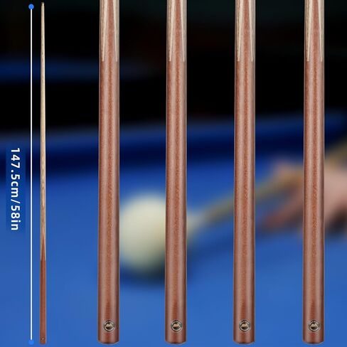 AKLOT Pool Cues Sticks, 57" /36" Billiard Cues Sticks 13/12mm Tip One Piece Wood Pool Cue with 20/12oz Pool Sticks for Adults Beginners Small Spaces Bar in Saudi Arabia