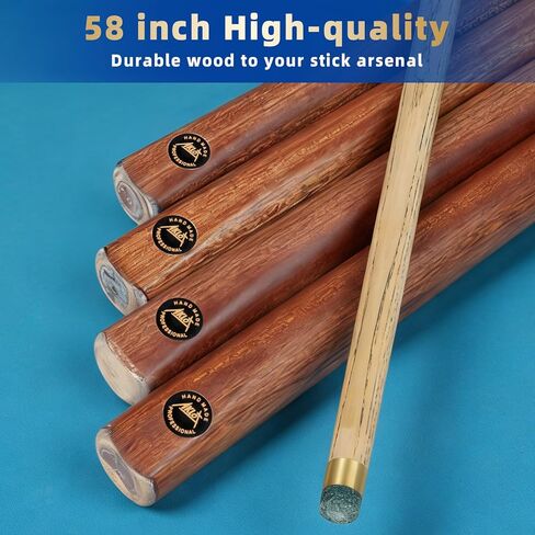 AKLOT Pool Cues Sticks, 57" /36" Billiard Cues Sticks 13/12mm Tip One Piece Wood Pool Cue with 20/12oz Pool Sticks for Adults Beginners Small Spaces Bar in Saudi Arabia