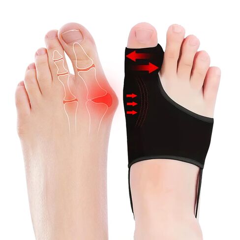 2PCS Bunion Corrector for Women & Men,Big Toe Separators-Bunion Splint-Bunion Pads-Hammer Toes Straightener-Toes Spacers Pain Relief, Comfortable & Breathable for Day/Night in Saudi Arabia