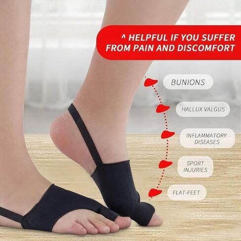 2PCS Bunion Corrector for Women & Men,Big Toe Separators-Bunion Splint-Bunion Pads-Hammer Toes Straightener-Toes Spacers Pain Relief, Comfortable & Breathable for Day/Night in Saudi Arabia