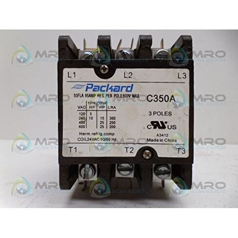 PACKARD C350A 3P 50A 24V CONTACTOR in Saudi Arabia