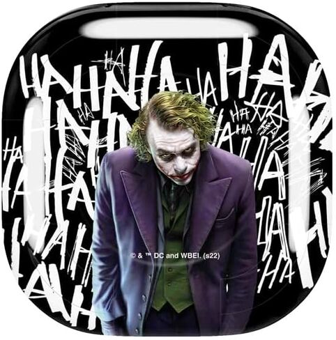 ملصق صوتي من Skinit متوافق مع Samsung Galaxy Buds Pro - تصميم Warner Bros Joker The Dark Knight المرخص رسميًا in Saudi Arabia