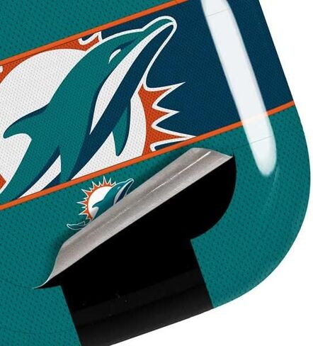 Skinit Decal Audio Skin Compatible with Samsung Galaxy Buds Pro - Officially Licensed NFL Miami Dolphins Zone Block Design in Saudi Arabia