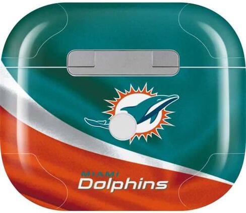 Skinit Decal Audio Skin Compatible with Apple AirPods (3rd Gen, 2021) - Officially Licensed NFL Miami Dolphins Design in Saudi Arabia