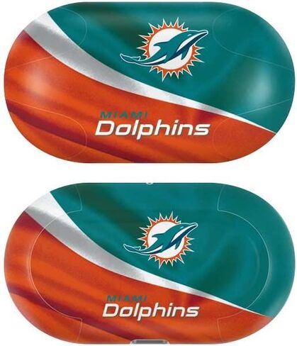 Skinit Decal Audio Skin Compatible with Samsung Galaxy Buds+ - Officially Licensed NFL Miami Dolphins Design in Saudi Arabia