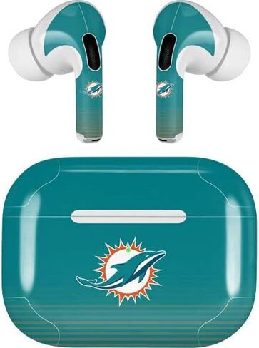 Skinit Decal Audio Skin Compatible with Apple AirPods Pro - Officially Licensed NFL Miami Dolphins Breakaway Design in Saudi Arabia