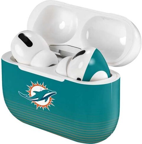 Skinit Decal Audio Skin Compatible with Apple AirPods Pro - Officially Licensed NFL Miami Dolphins Breakaway Design in Saudi Arabia