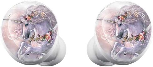 Skinit Decal Audio Skin Compatible with Samsung Galaxy Buds+ - Officially Licensed Tate and Co. Spring Flight Unicorn Design in Saudi Arabia