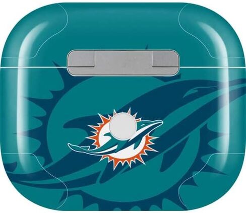 Skinit Decal Audio Skin Compatible with Apple AirPods (3rd Gen, 2021) - Officially Licensed NFL Miami Dolphins Double Vision Design in Saudi Arabia