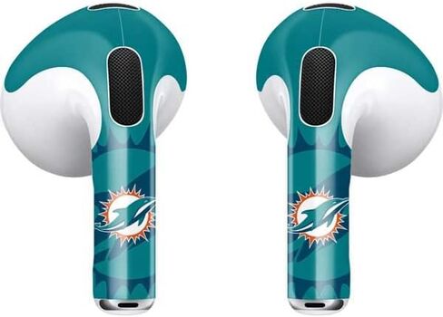 Skinit Decal Audio Skin Compatible with Apple AirPods (3rd Gen, 2021) - Officially Licensed NFL Miami Dolphins Double Vision Design in Saudi Arabia