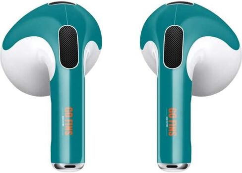Skinit Decal Audio Skin Compatible with Apple AirPods (3rd Gen, 2021) - Officially Licensed NFL Miami Dolphins Team Motto Design in Saudi Arabia