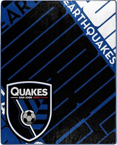 Northwest MLS San Jose Earthquakes Unisex-Adult Raschel Throw Blanket, 50" x 60", Scramble in Saudi Arabia