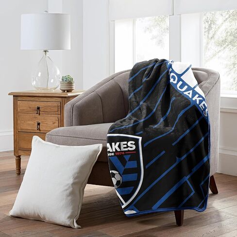 Northwest MLS San Jose Earthquakes Unisex-Adult Raschel Throw Blanket, 50" x 60", Scramble in Saudi Arabia