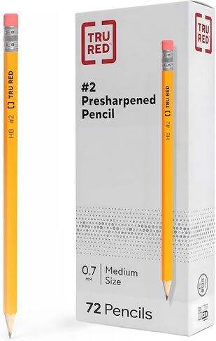 Tru Red Staples TR58564 قلم رصاص خشبي مسبق ، 2.2 مم ، رقم 2 in Saudi Arabia