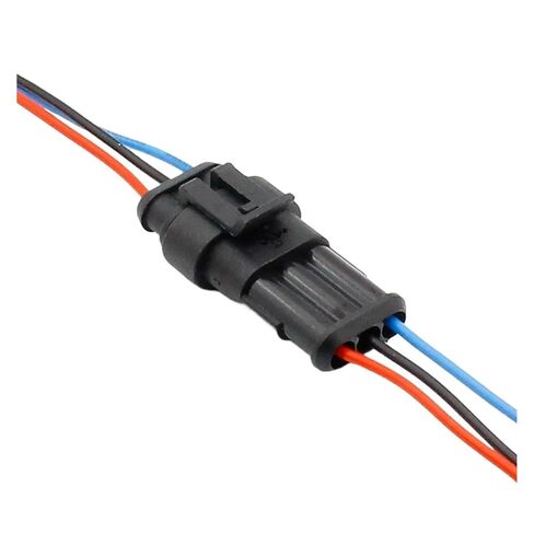 fengpeng Auto Wire Connector 1 2 3 4 5 6 Way 1P 2P 3P 4P 5P auto Male & Female Waterproof Electrical Connector Plug with Cable(1P Black) in Saudi Arabia