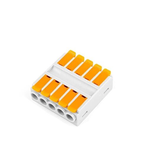 Universal Compact Wiring Splicing Conector 5PCS Universal Wire Cable Connector Compact Push-in Butt Wiring Terminal Block 2/3/4/5/6 Pin(226-3) in Saudi Arabia