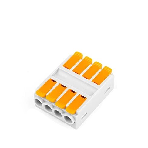 Universal Compact Wiring Splicing Conector 5PCS Universal Wire Cable Connector Compact Push-in Butt Wiring Terminal Block 2/3/4/5/6 Pin(226-3) in Saudi Arabia