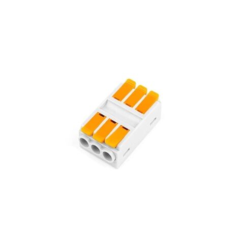 Universal Compact Wiring Splicing Conector 5PCS Universal Wire Cable Connector Compact Push-in Butt Wiring Terminal Block 2/3/4/5/6 Pin(226-3) in Saudi Arabia